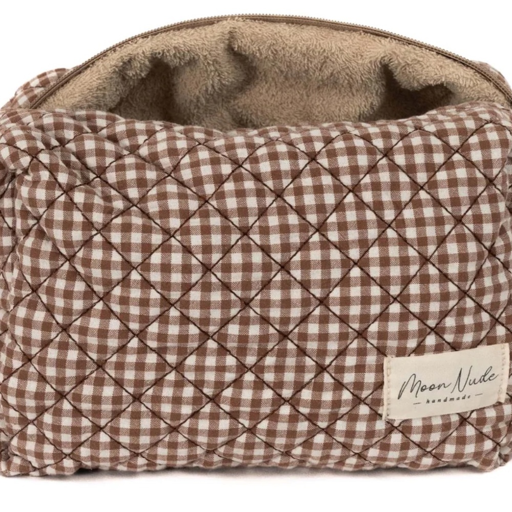 Moon Nude Coffee Large Makeup Bag